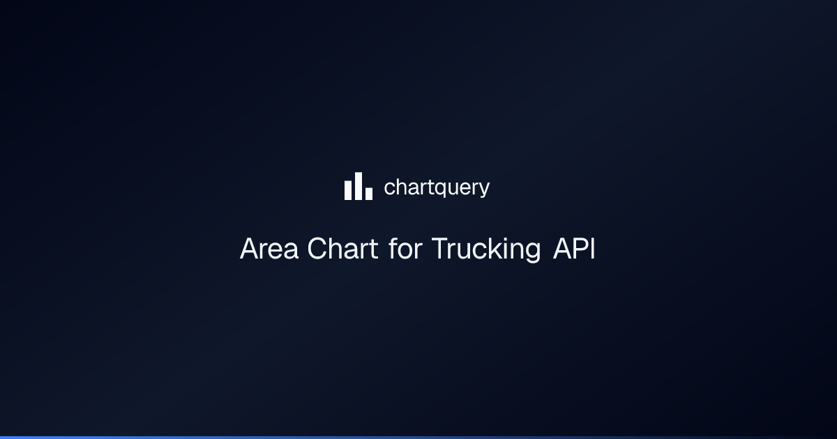 Area Chart for Trucking API