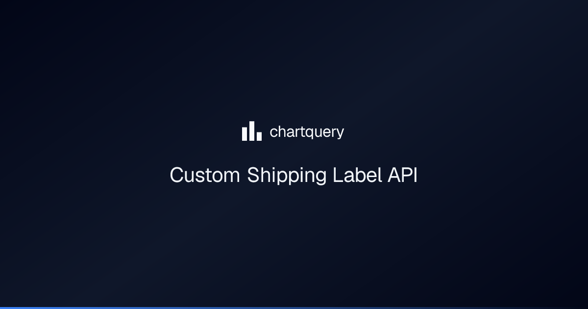 Custom Shipping Label API