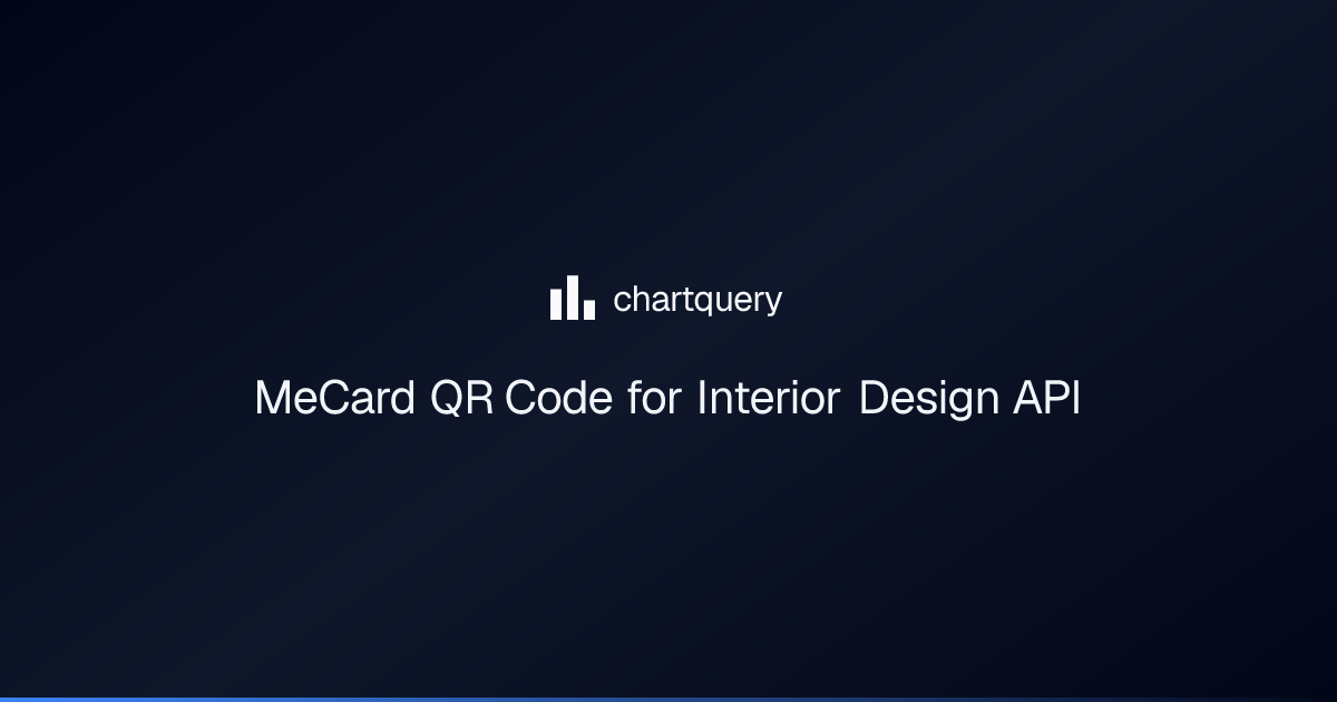 MeCard QR Code for Interior Design API
