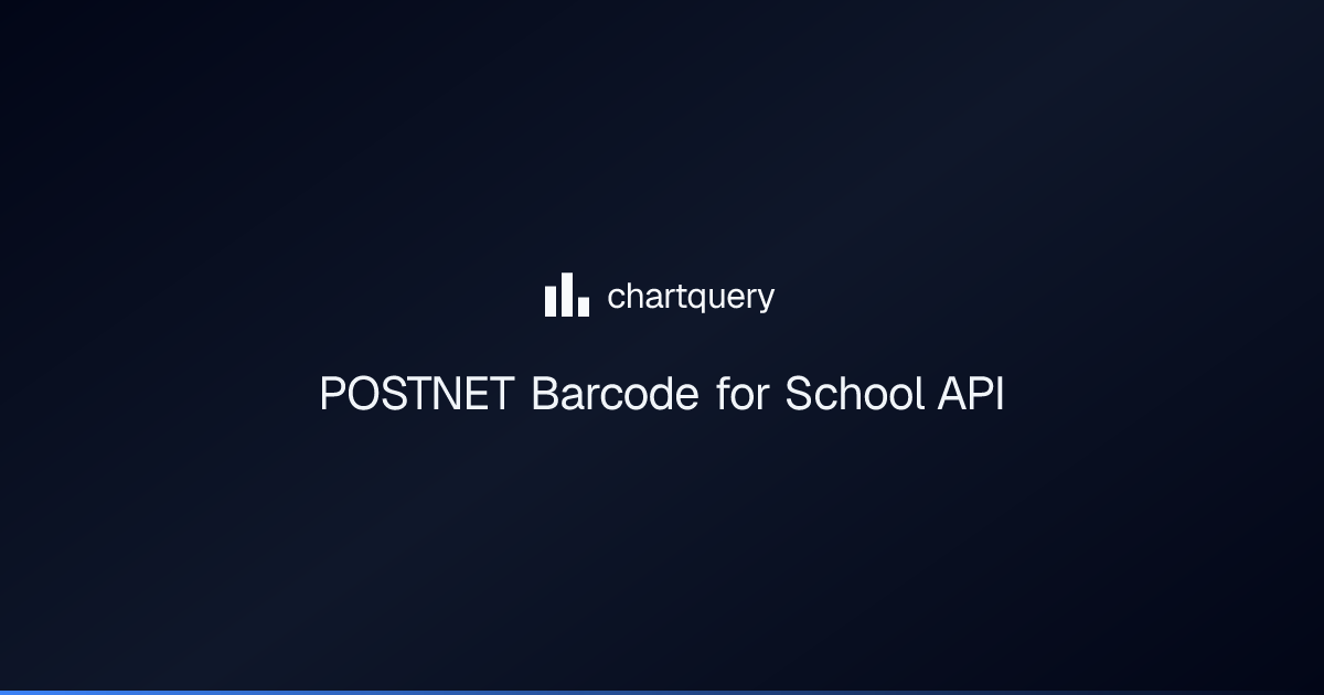 POSTNET Barcode for School API