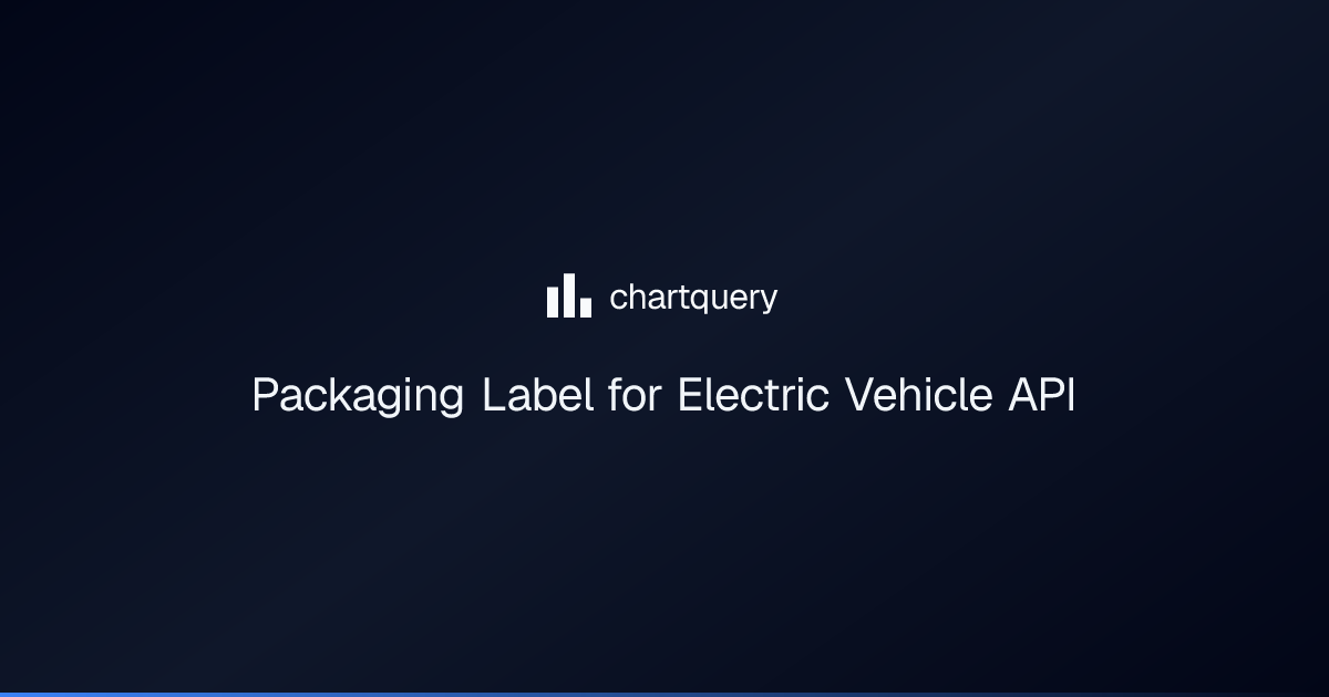 Packaging Label for Electric Vehicle API