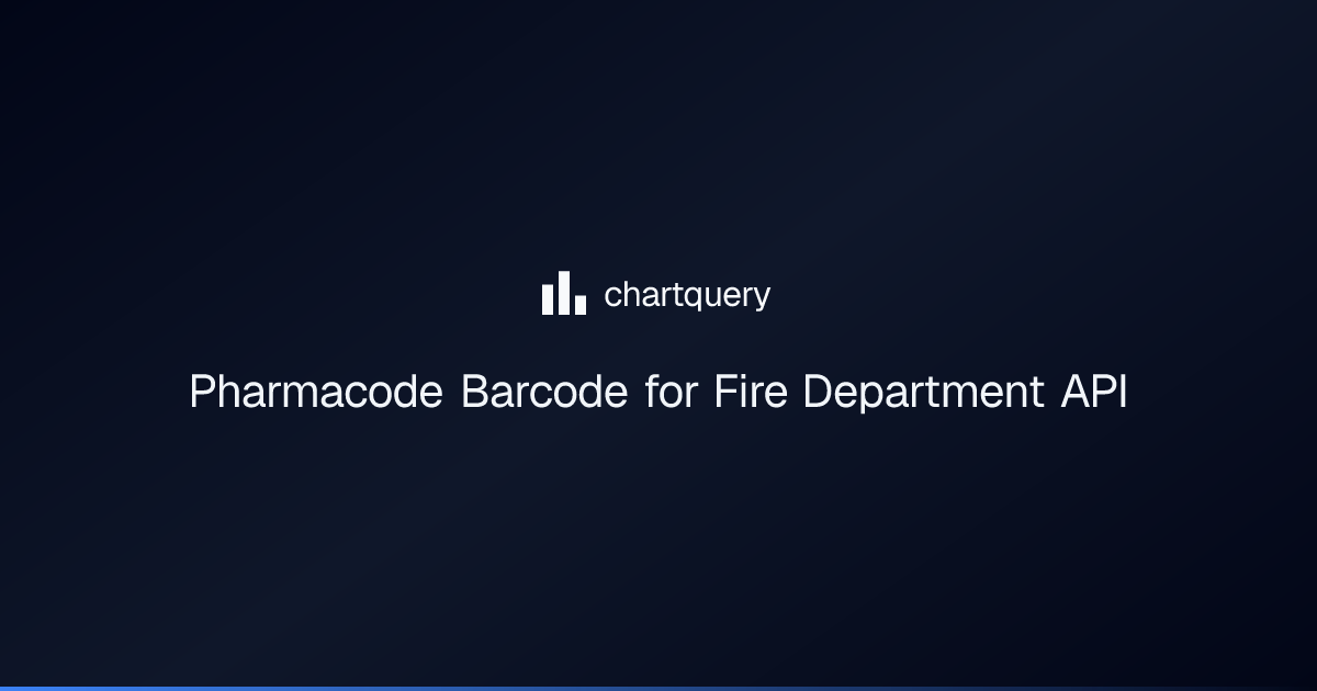 Pharmacode Barcode for Fire Department API