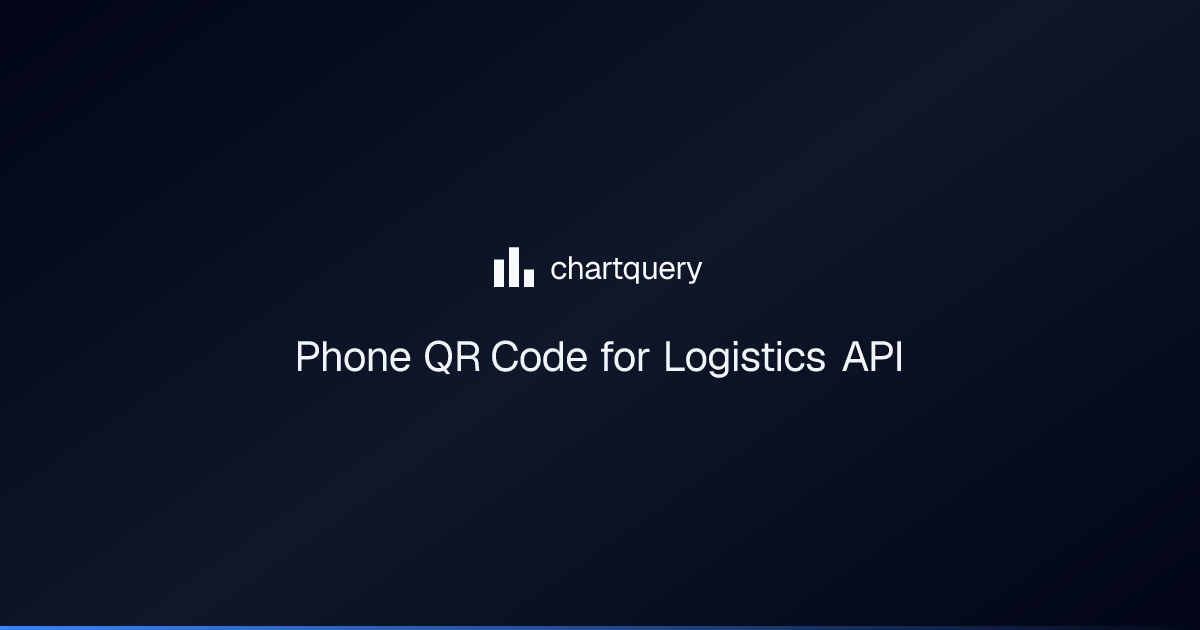Phone QR Code for Logistics API