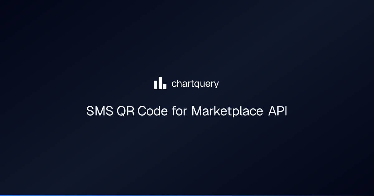 SMS QR Code for Marketplace API