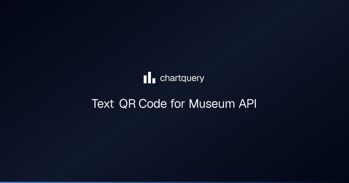 Text QR Code for Museum API