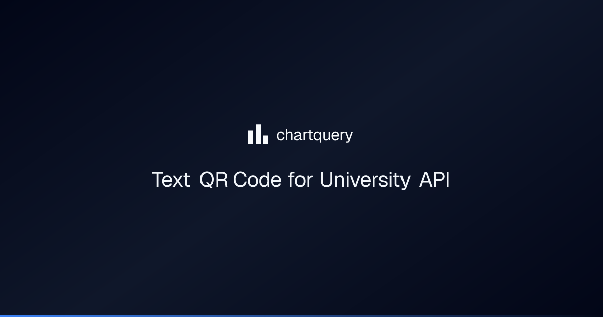 Text QR Code for University API