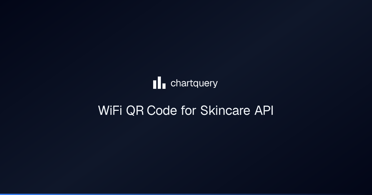 WiFi QR Code for Skincare API