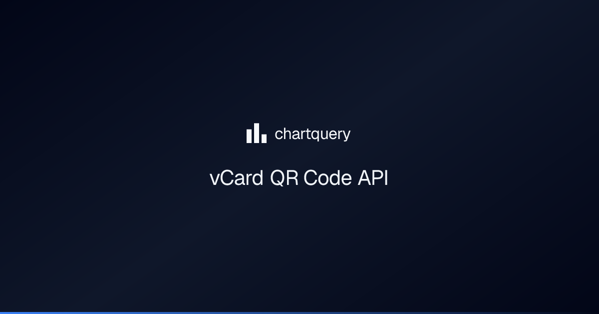 vCard QR Code API